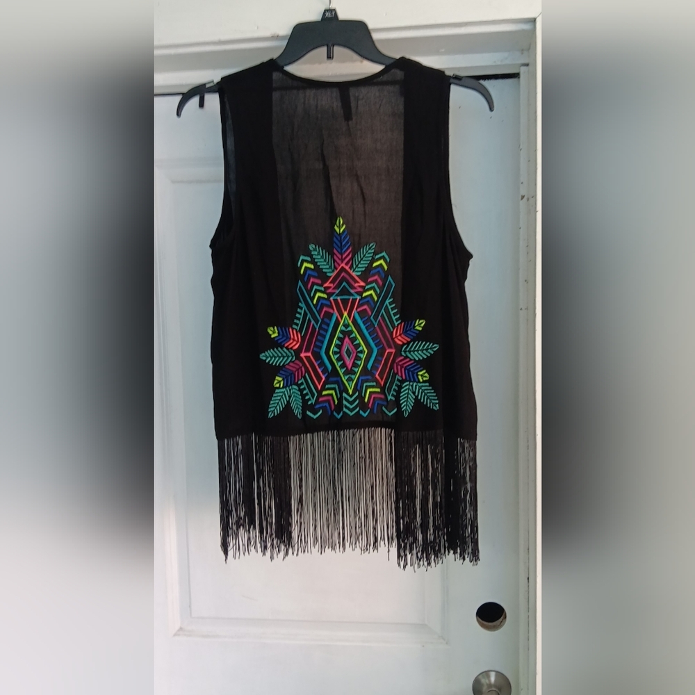 NWOT Embroidered Vest
